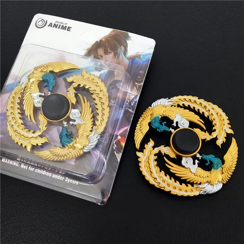Colorful Metal Fidget Hand Spinner Finger Focus Toy Adult Rainbow Zinc Alloy Ninja Shuriken Sharingan Toys for Adult Bearing Toy