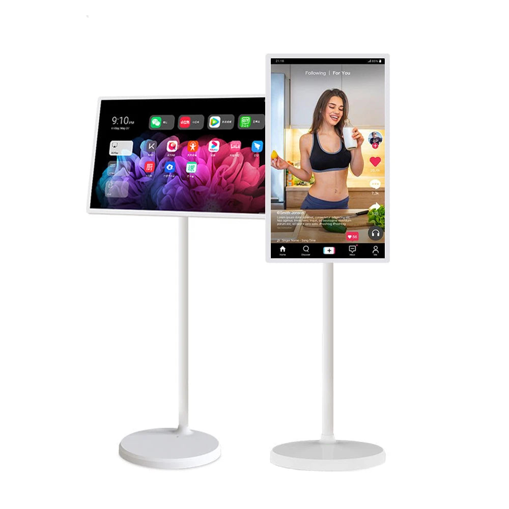 21.5 Inch Family Gathering Portable Smart Tv Wireless Projection LCD Portable Touch Screen Tv Stan by
