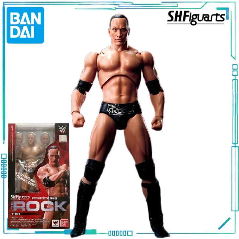 BANDAI Genuine S. H. Figuarts Series Reality Artist Series WWE Kane，Paul Levisk，Steve Austin，Dwayne Johnson Movable Model
