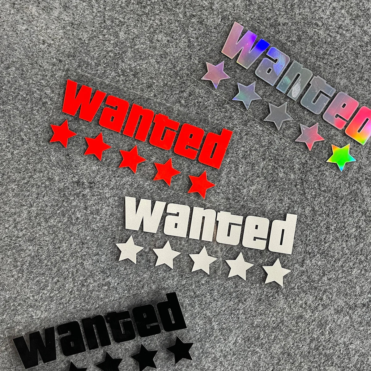 WANTED Motorcycle Sticker Vinyl Waterproof Decal Adaptable Motorcycle / Body / Helmet Motorcycle Decoration Accessories