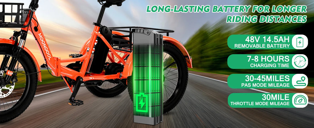 Folding Electric Tricycle for Adults 20" Fat Tire Electric Trike E-Bike