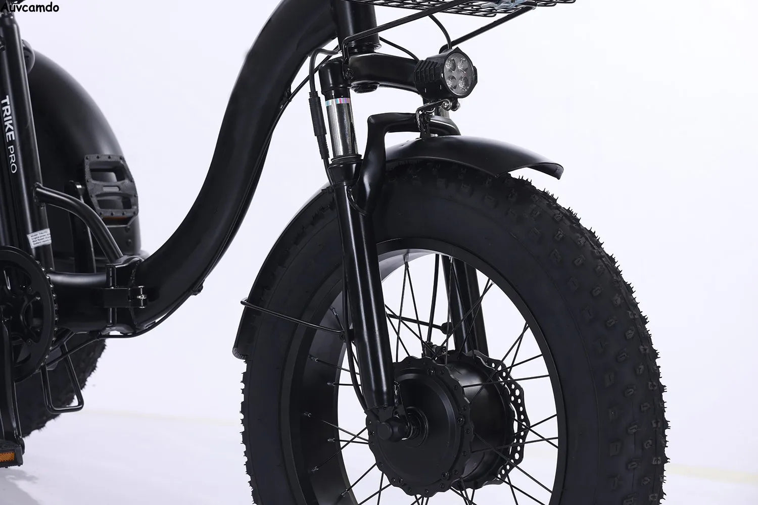 Off-road Electric Cargo Trike 20x4.0 Fat Tyre Foldable 3 Wheel E-Bike 150kg Max