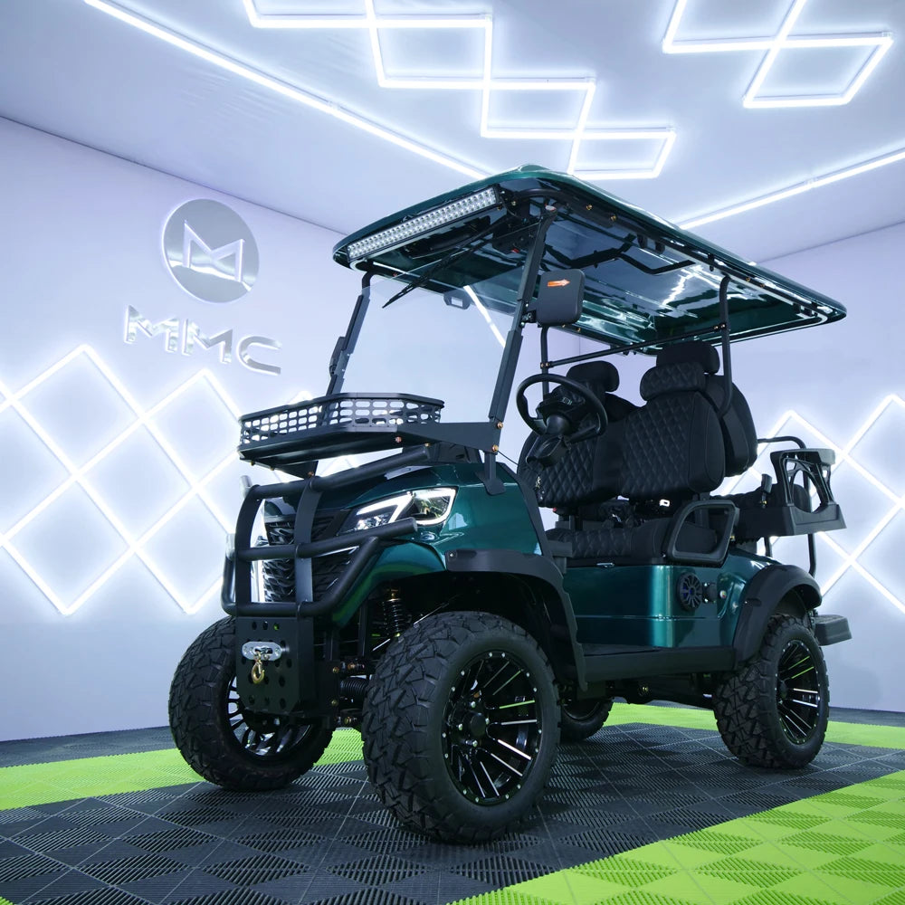 4WD Brand New Utility Vehicle Hunting UTV 4 Seater Golf Car Buggy 10KW 72V Lithium Battery Club Car Off Road Electric Golf Cart