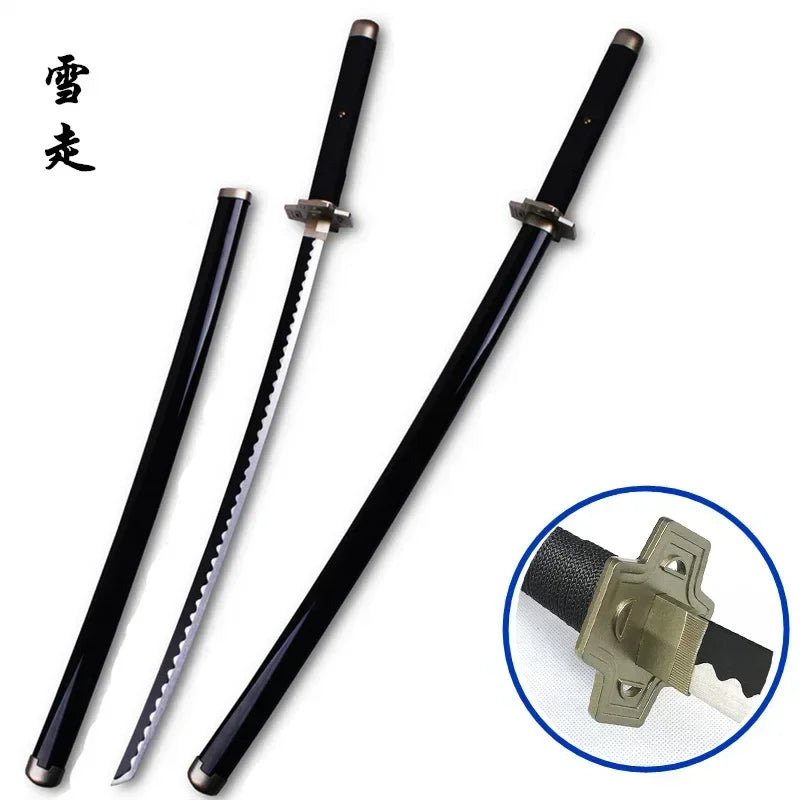 104cm Zoro Katana Sandai Kitetsu Sword Wooden Ninja Blade Anime Cosplay Prop Real Size Japanese Katana Samurai Sabre Kid Toy