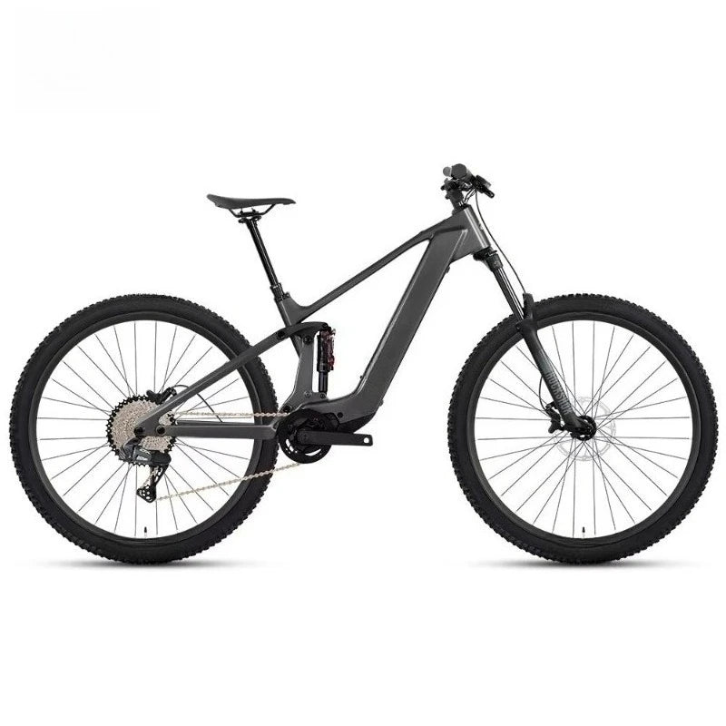 SXLL Electric Mountain Bike EM19 Soft Tail Off-Road Double Shock Absorber Center Motor M820 High Modulus Carbon Fiber Frame 720W