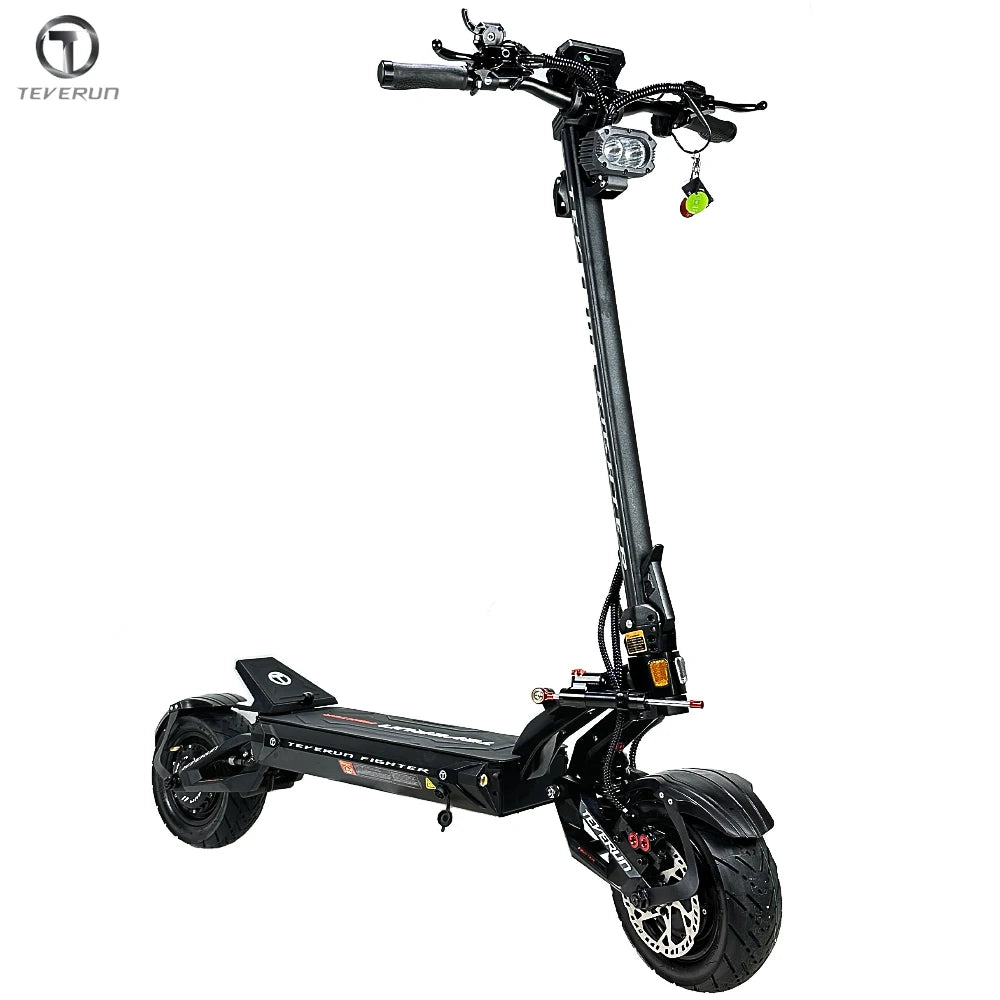 Original Teverun Fighter 11 Plus 35Ah 1600W*2 Motor New TFT 4inch Display With NFC Lock  GPS Find Locate Electric Scooter