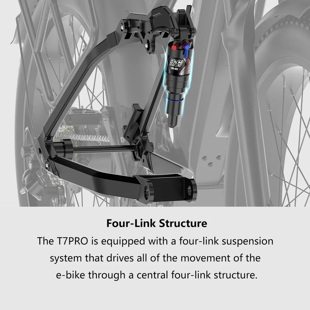 Vitilan T7PRO Full Suspension Mountain E-bike for Adults 1600W Peak Brushless Motor 35mph 52V20Ah E-Bike 90 Nm Electric Bike