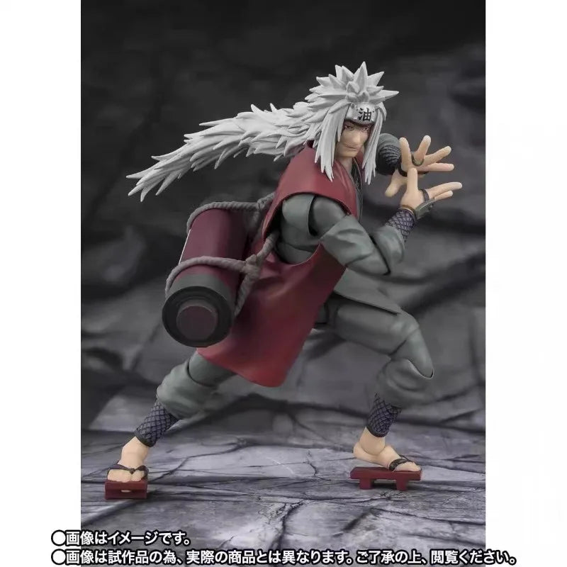 Bandai Original S.H.Figuarts Naruto Anime Figure Jiraiya Hinata Hyuga Tsunade Action Figure Toys for Boys Girls Gift Model