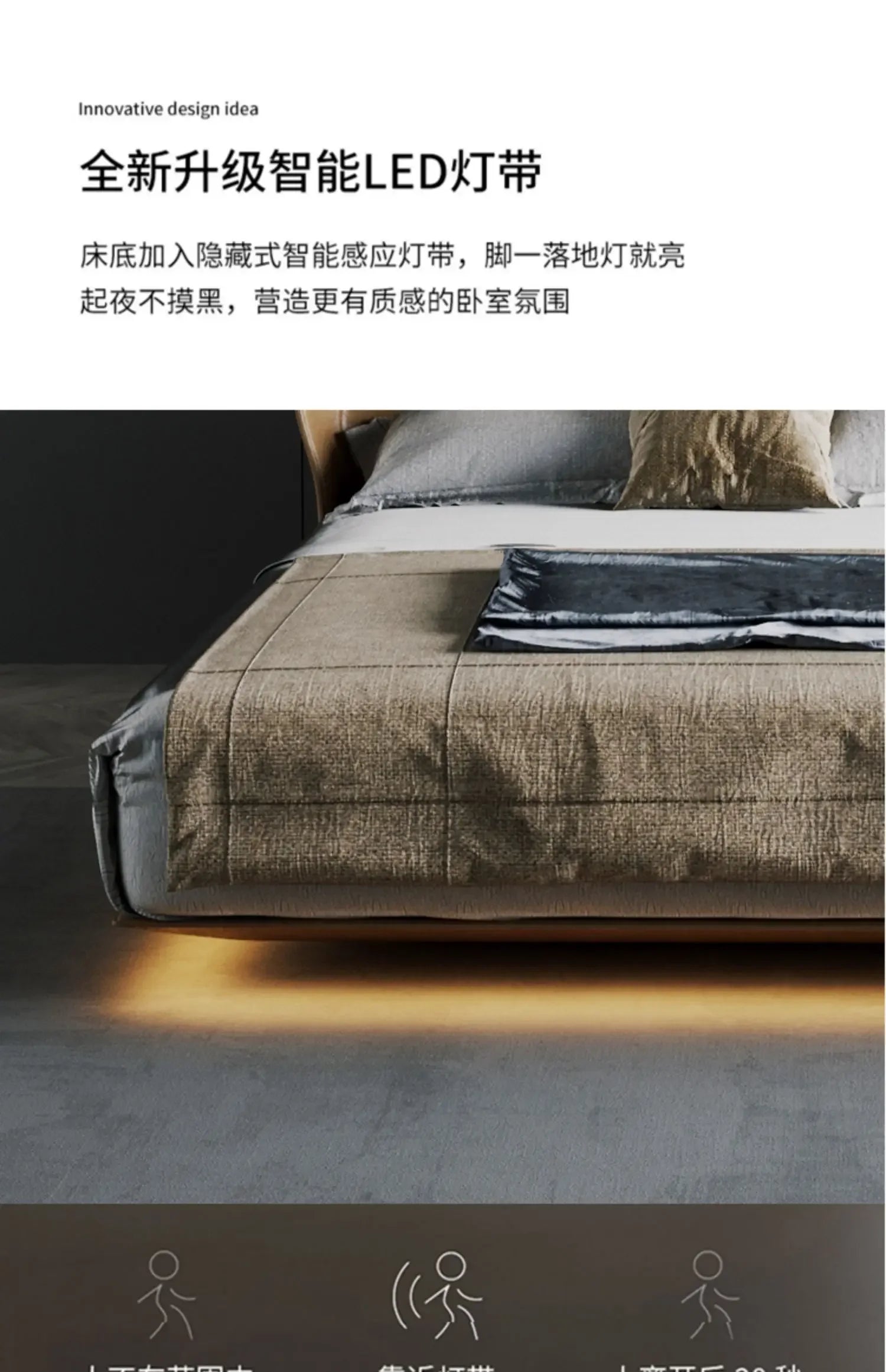 European Double Bed Frame Simple Wood Elegant Luxury Bedroom Bed Frame Queen Under Storage Mobili Per La Casa Home Furniture