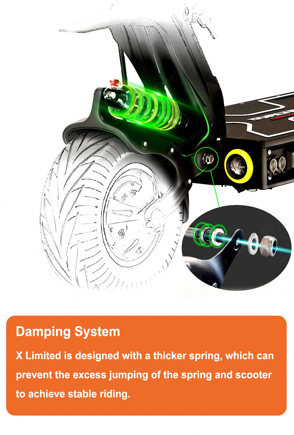 Original Dulatron X Limited 84V 60Ah 2*2800W Dual Motor Top Speed 110km/h EY4 Display Dualtron X Limited Electric Scooter