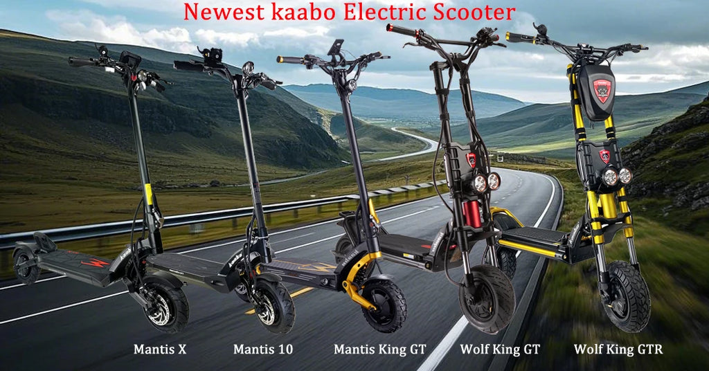 Kaabo Wolf King GTR Max 72V 40Ah 2*2000W Dual Motor Top Speed 105km/h TFT Display IPX7 4Piston Hydraulic Brake Electric Scooter