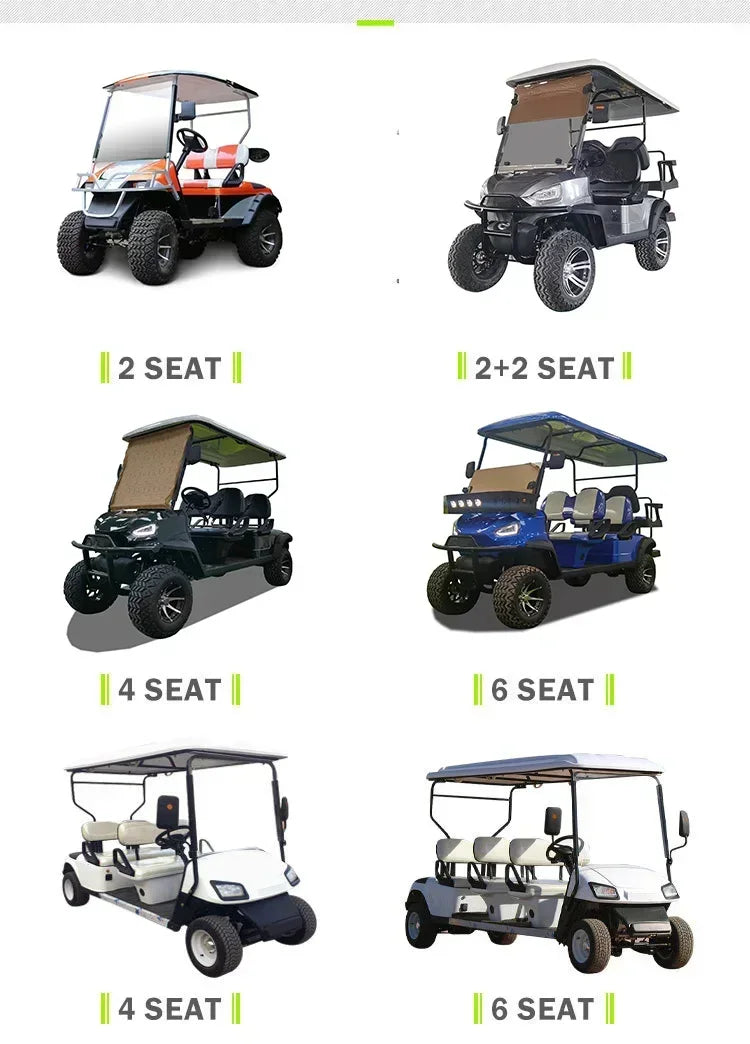Luxury New Electric htseeing Bus 6 Seater Battery Operated Golf Cart