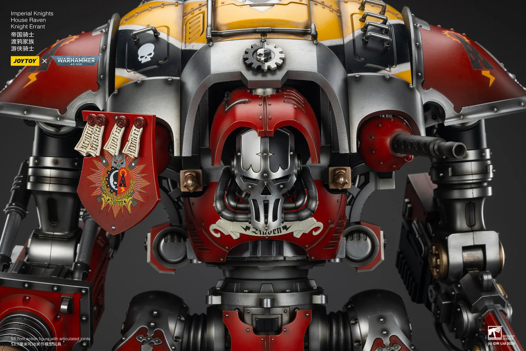 JOYTOY Warhammer 40K 1/18 Imperial Knights House Raven Knight Errant House Terryn Paladin Anime Figures Toys Mech Model