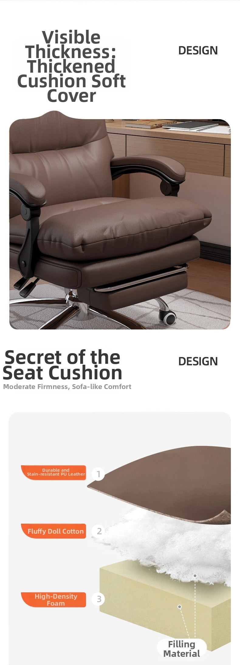 Student Comfortable Office Chair Modern Luxury Ergonomic Scorpion Gaming Office Chair Salon Sillas De Oficina Home Furniture
