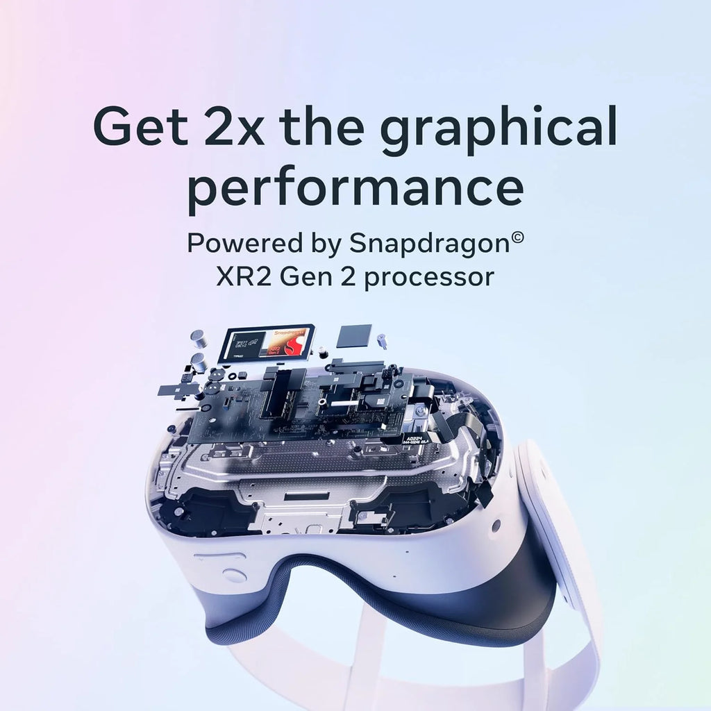 Oculus Quest 3S 128GB Oculus Wireless VR Headset 33% More Memory 2X Graphical Processing Power 3-Month Horizon