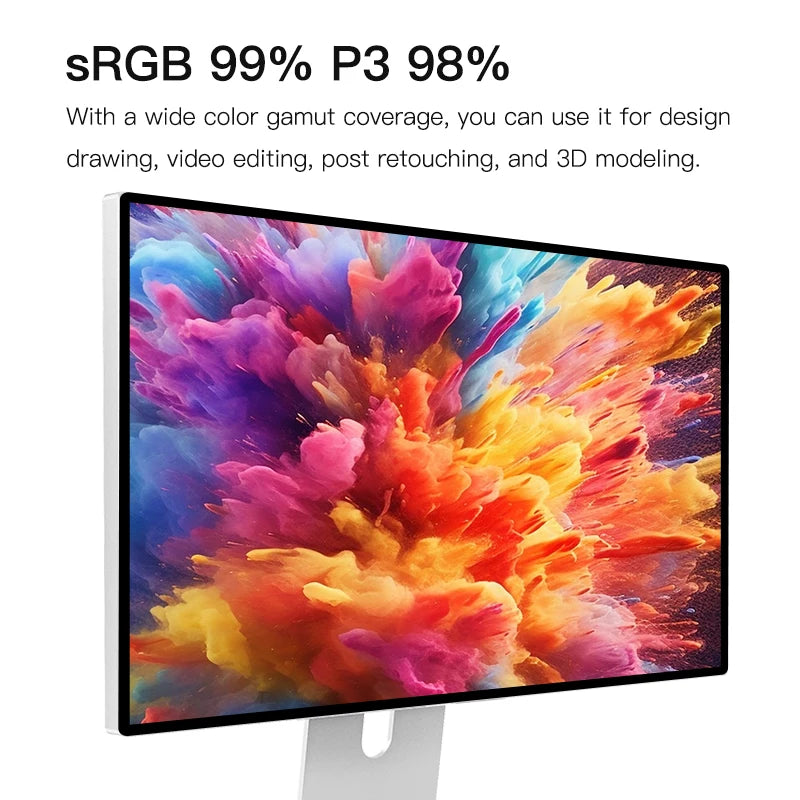 Kuycon Grey G27X-se 5120*2880 5k 60hz Led Transparent Film Screen Monitor 27 Inch Led HD Display Panel LCD Monitors