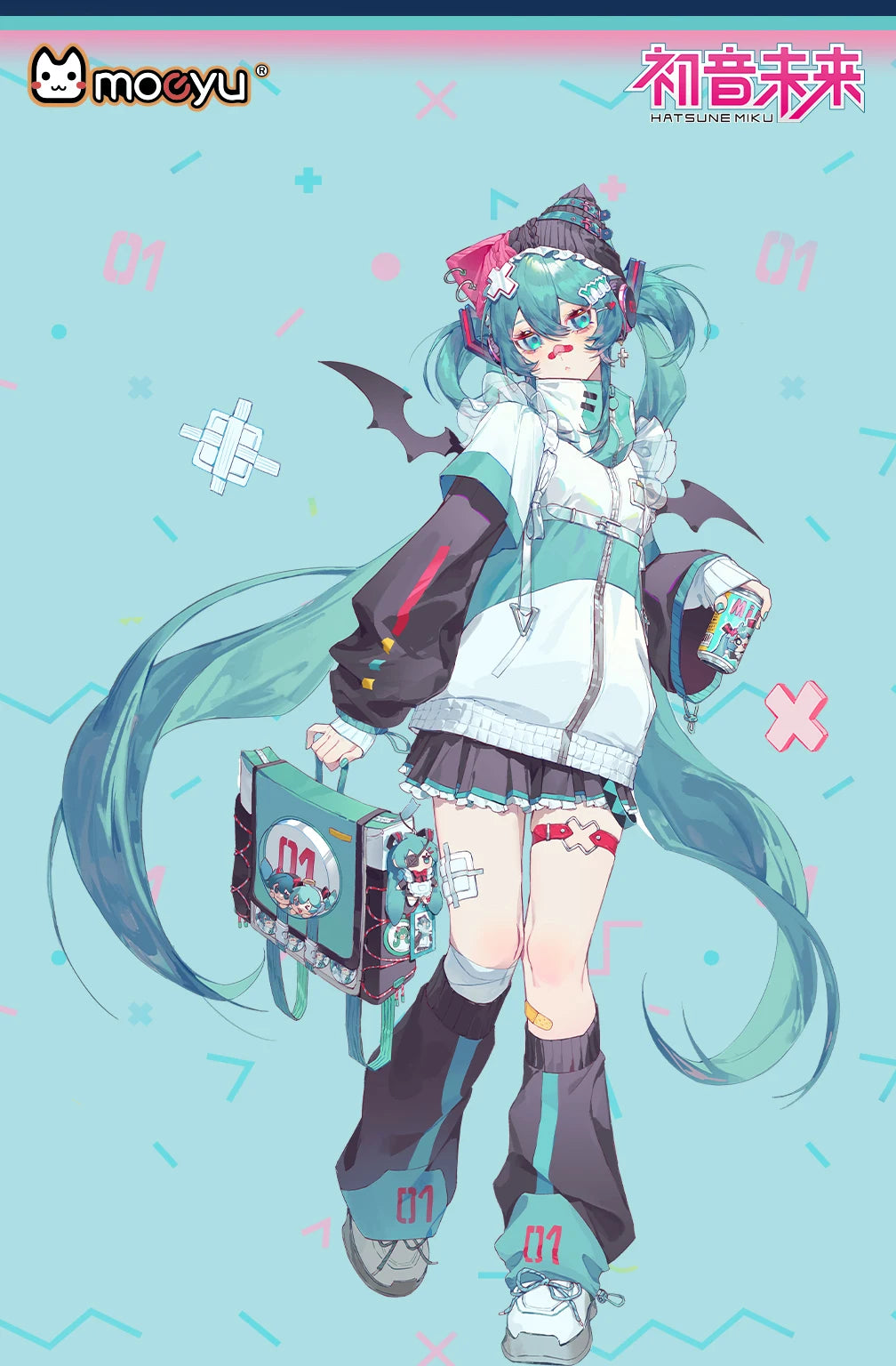Moeyu Anime Coat for Men Miku Cosplay Windbreaker Jacket Hooded Jackets Women Clothing Costume Casual Outwear Zipper Sportswear