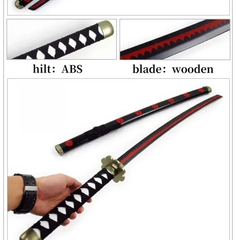 40incn Roronoa Zoro Katana Ninja Knife Sword Anime Cosplay Costume Zoro Real Size Japanese Katana Original Samurai Sabre Gift