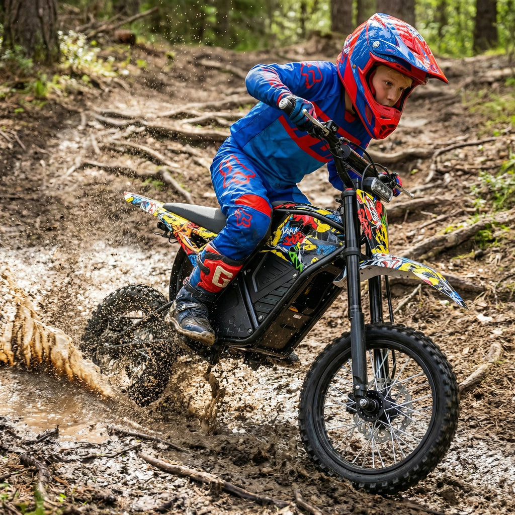 Xtion Electric Dirt Bike for Teens & Adults 2000W, 48V 23AH Motorcycle, 14"/12" Fat Tires Removable Battery Motor Bicycle