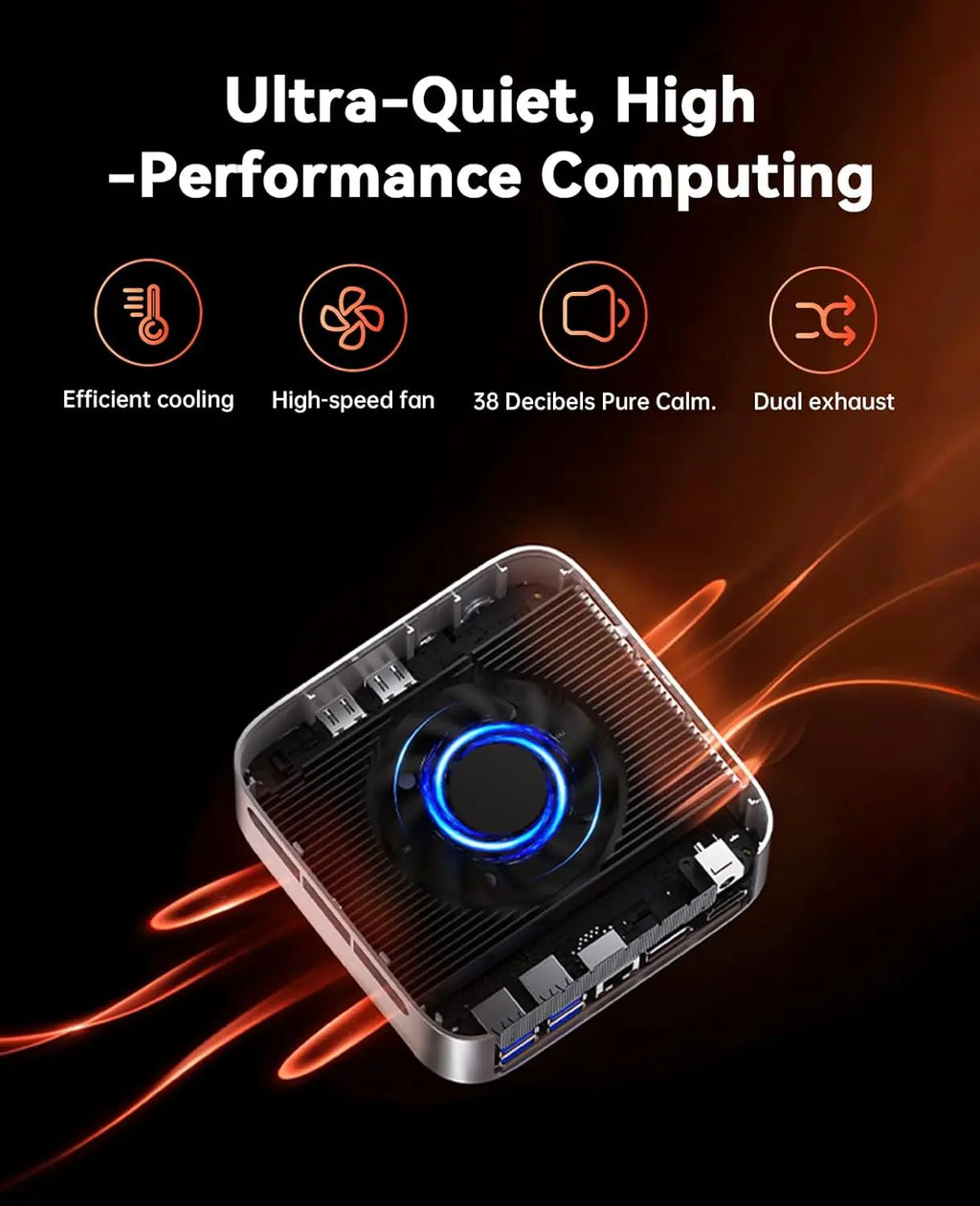 KAMRUI Mini PC AMD Ryzen7 6800H 32GB LPDDR5 512GB M.2 SSD up to 4.7GHz Dual Channel Desktop Gaming Computer WIFI6 BT5.2 Win11pro
