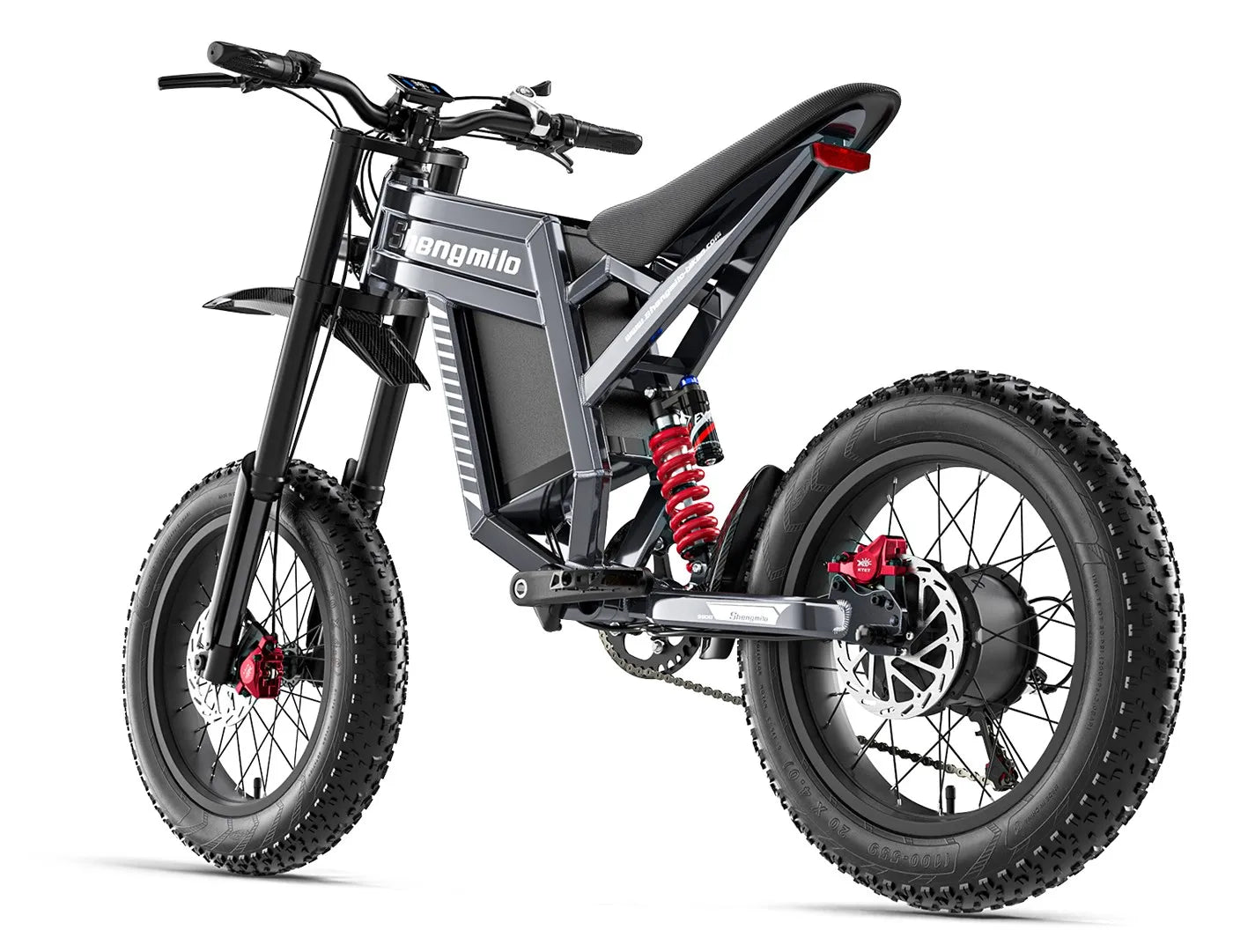 Powerful 20" Fat Tire E-Bike 1500W 60V 40MPH Electric MountainBike for Adventure