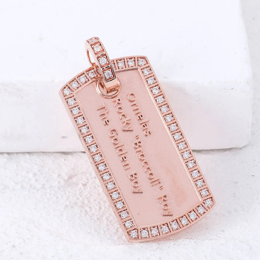 Provence Square Pendant for Men Moissanite Hip Hop Pendants for Women 10K Rock Drop Pendant Miami Rapper Pendant for Man