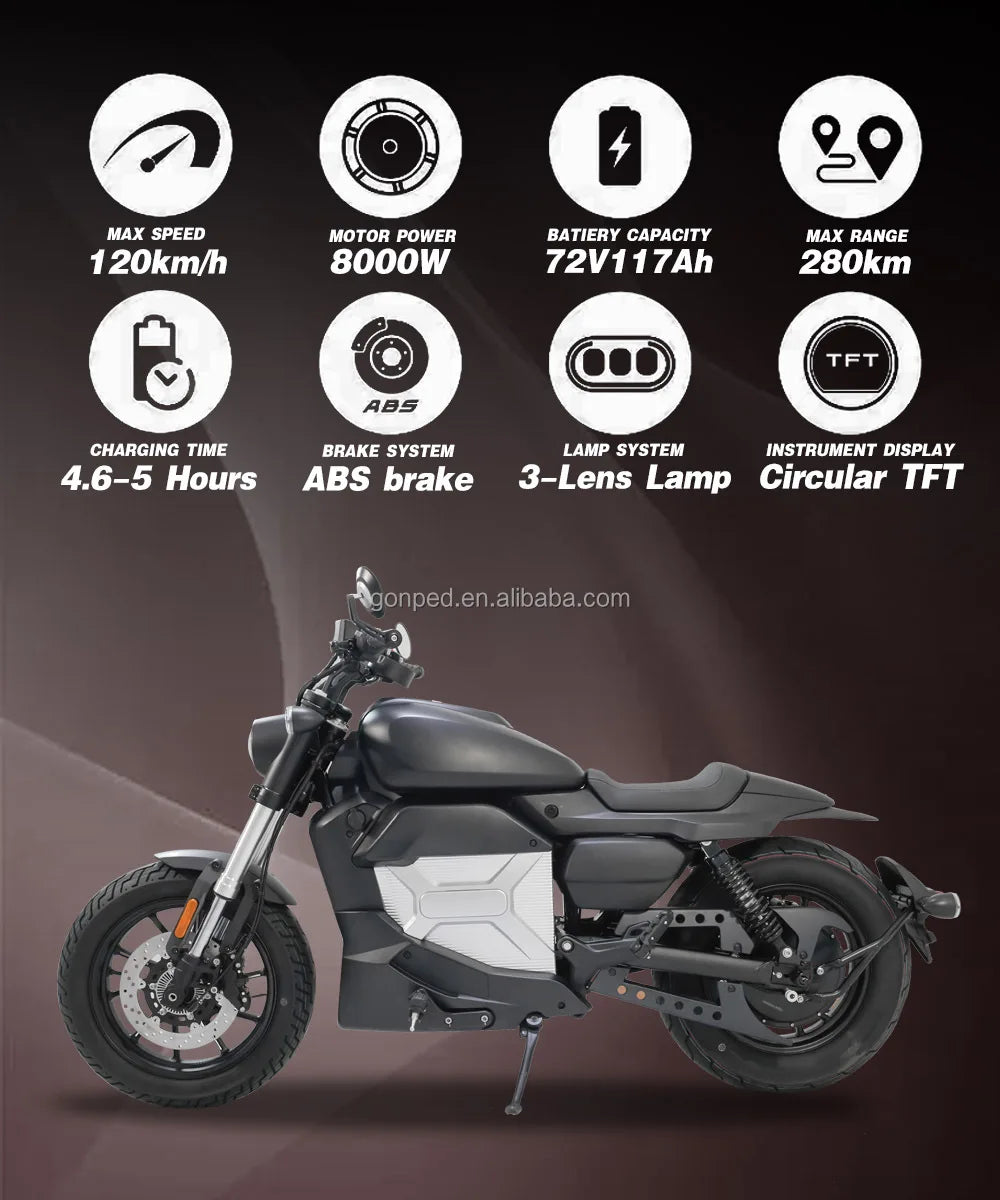 Strong Power Enduro Battery Lithium Electric Bike Adult Electric Motorbike 2024