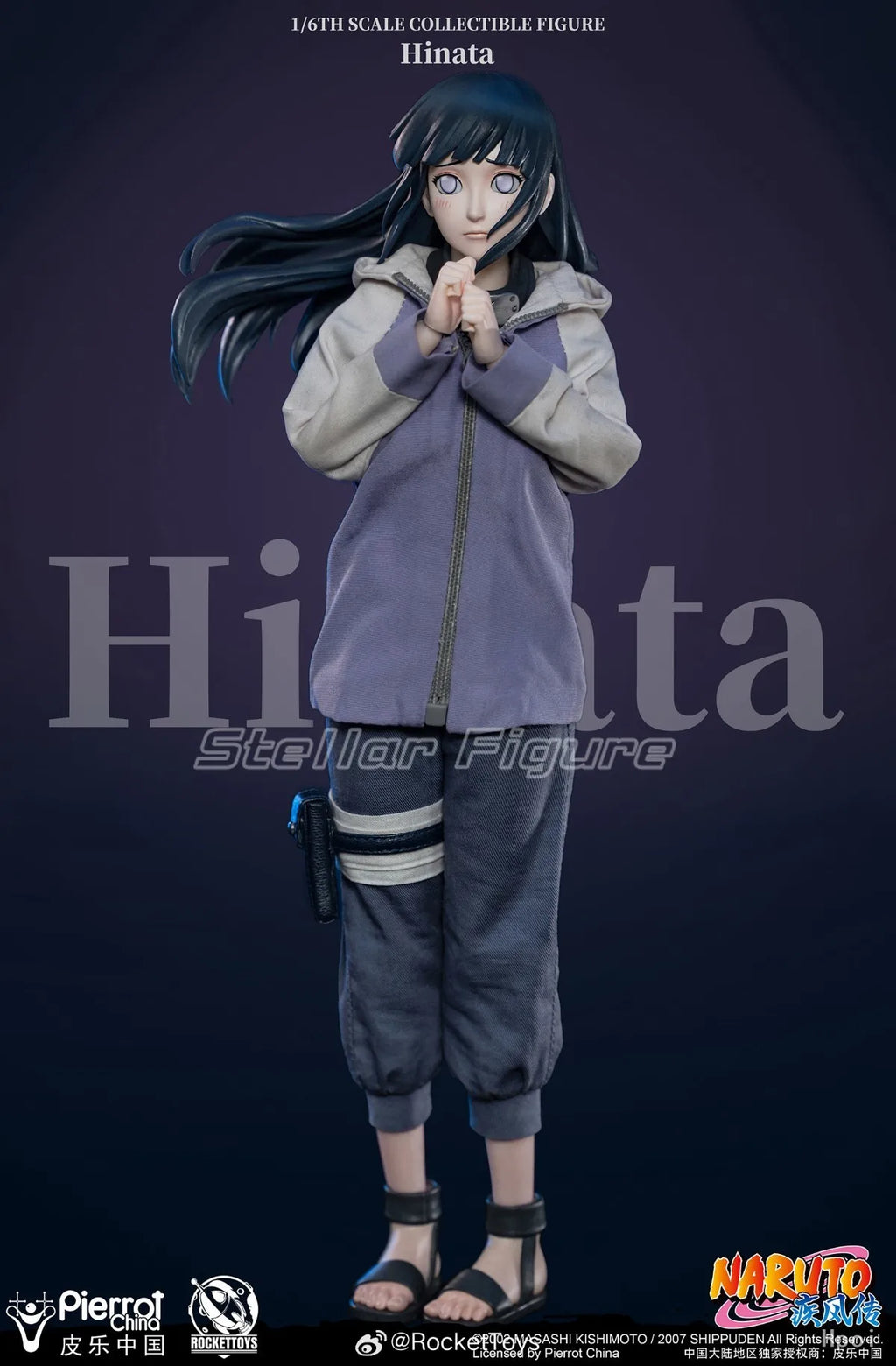 【SF】In Stock RocketToys NARUTO Shippuden Hyuuga Hinata 1/6 Scale Collection Model Figures Anime