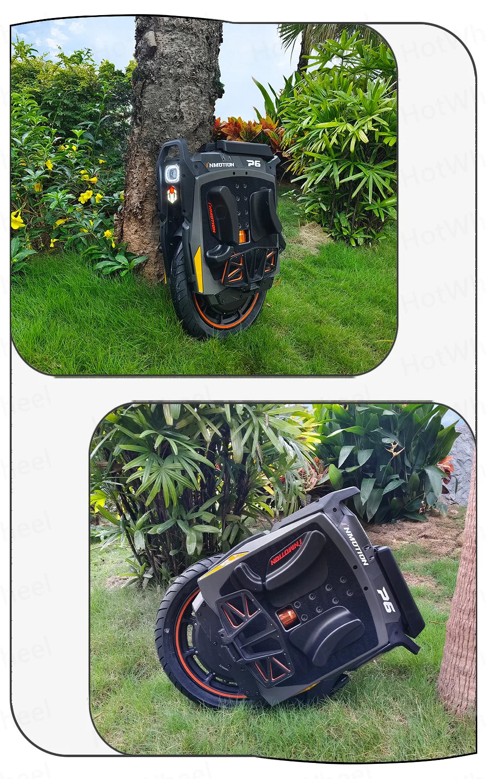 INMOTION P6 4200Wh 235.2V Battery 6000W Motor Electric Unicycle IPX6 Waterproof 150km/h Speed 150km Range 20inch 80/90-14 Tire