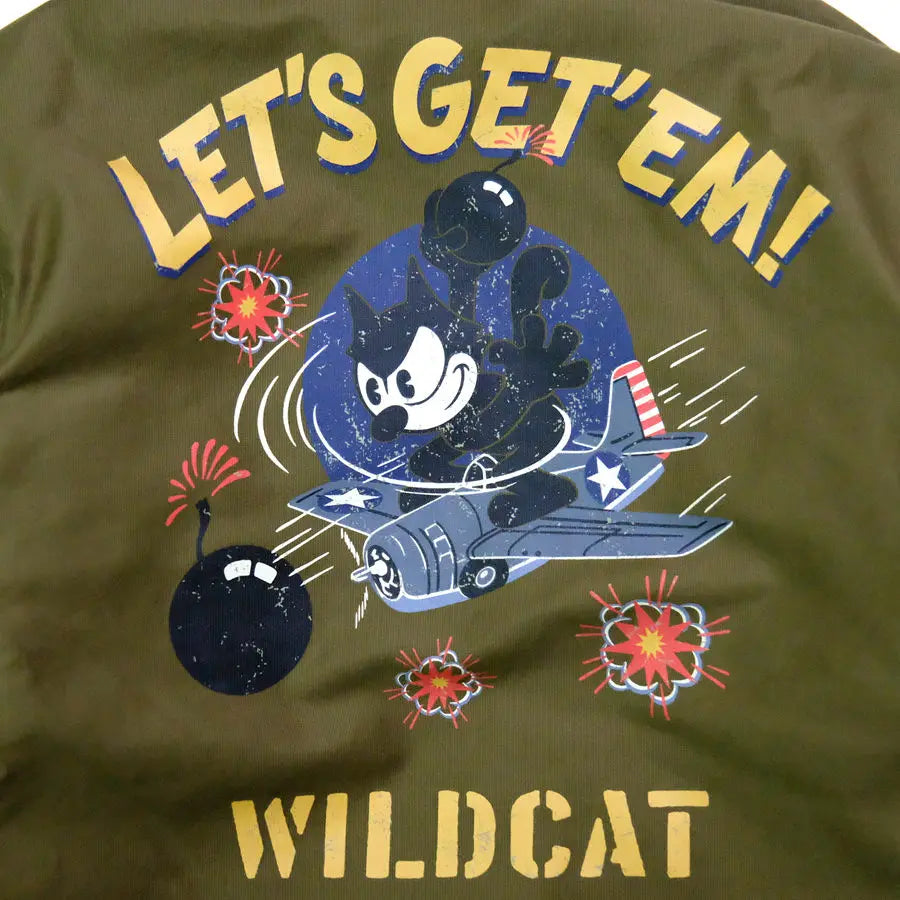 TOYS McCOY Deck FELIX CAT "100th Anniversary" N-1 Clipped Jacket