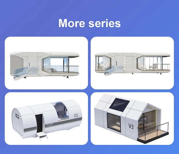 Prefab Detachable Container House Sleep Tiny Outdoor Garden Office Pods Steel Material Villa for Holiday Village