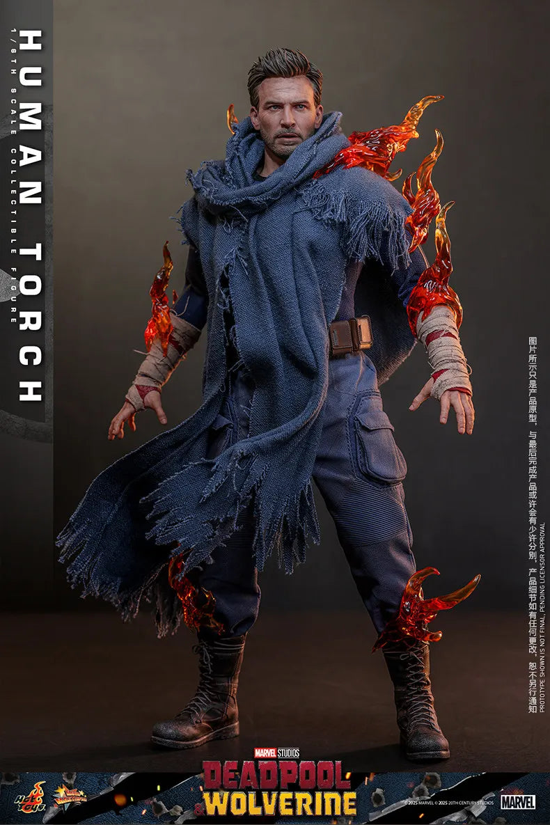 Hot Toys Deadpool & Wolverine Human Torch Mms789 1/6 Scale Collectible Figure Anime And Movie Merchandise Perfect Holiday Gift