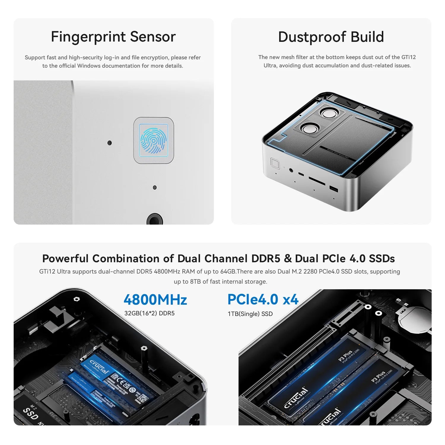 Best Selling GTi 12 Core i9 12900H 12900HK Mini Computer Host