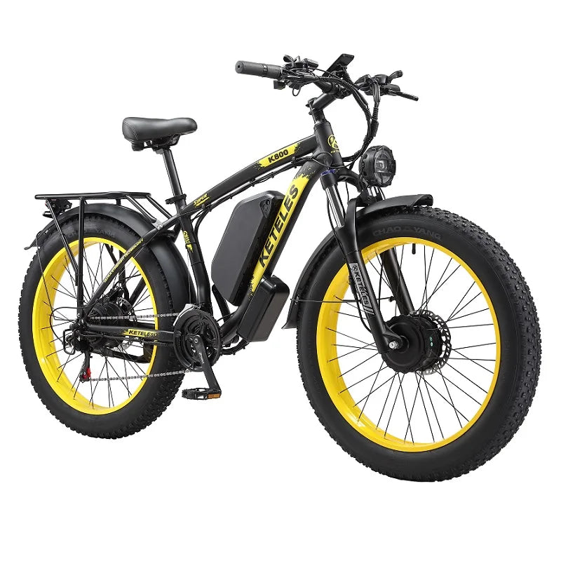 Drop Shipping US Warehouse for K800 26" Dual Brushless Motor 2000W 23AH Battery Mountain Bike Fat Tire Electric Bicycle
