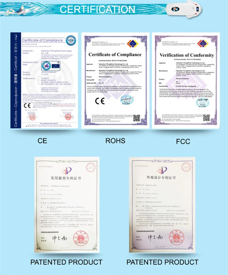 OEM Wholesale 12Ah 15Km/H Max Speed Powered Surfboards Electric Surfboard Jet/Water Scooter