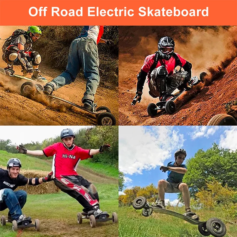 DIY Adult 36V 1650W Dual Motors Electric Longboards 8 Inch off Road Tire Skate Board Kit