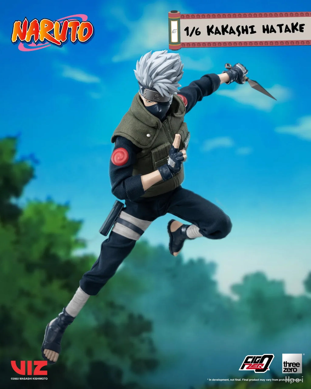 Threezero Genuine FigZero Series Naruto Uzumaki Kakashi Hatake Uchiha Sasuke Japanese Anime 1/6 Scale Action Figures Model Toys