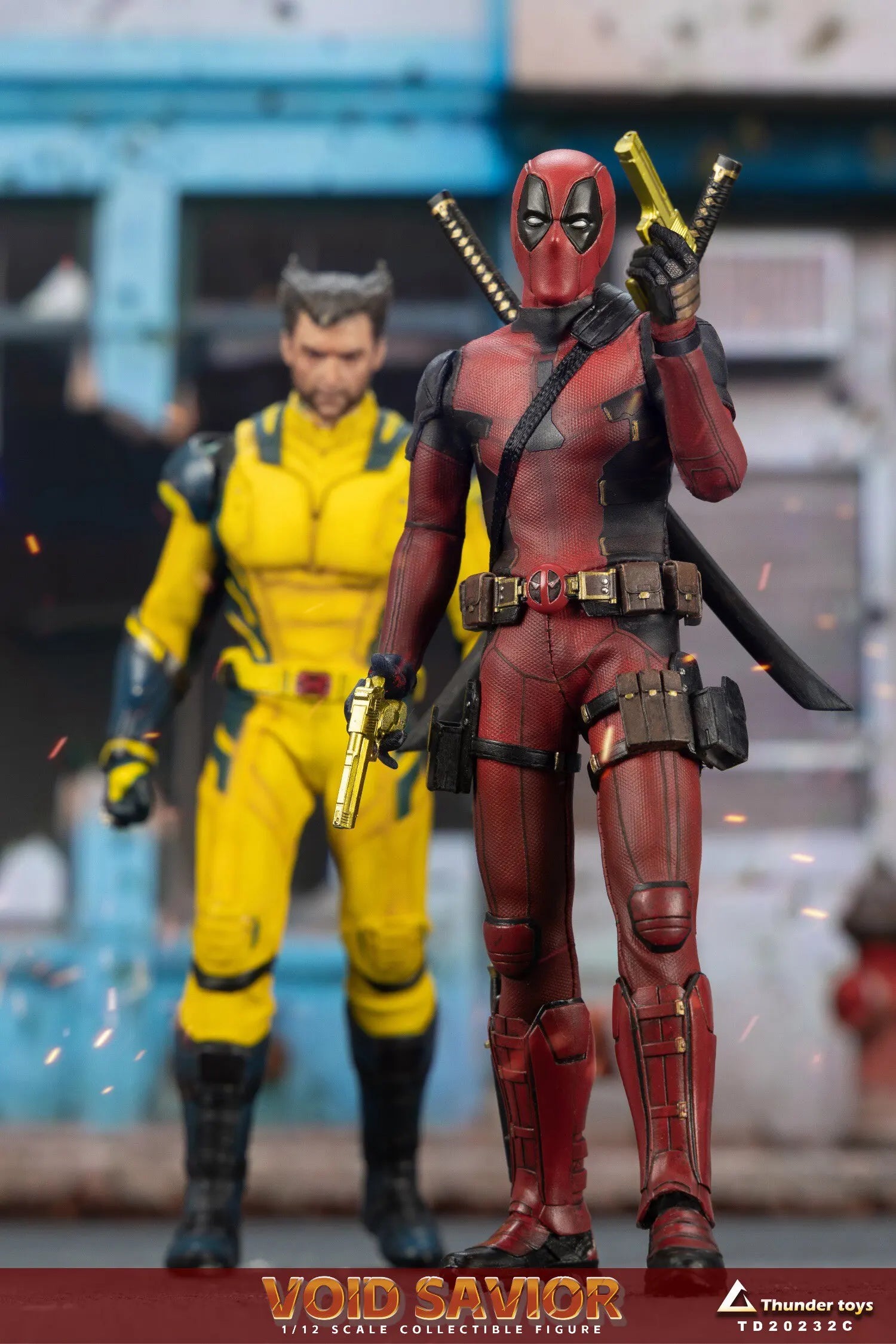 In Stock Thunder Toys Deadpool Wolverine Two Pack TD20232 1/12 Action Figure Anime Model Trendy Toys Desktop Doll Collectibles