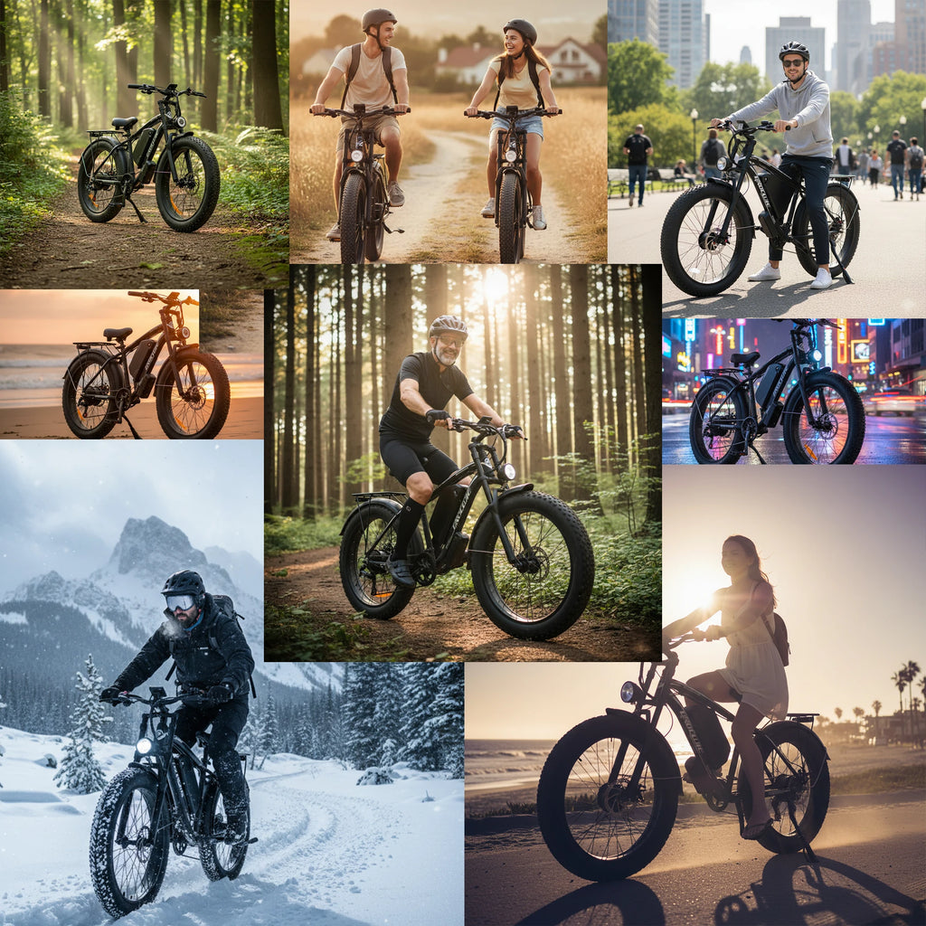 BAOLUJIE 2602 E-bike 3000W Motor 52V32AH Removable Lithium Battery Electric Bike Adult 7 Speed Electric Bicycle【1 Year Warranty】