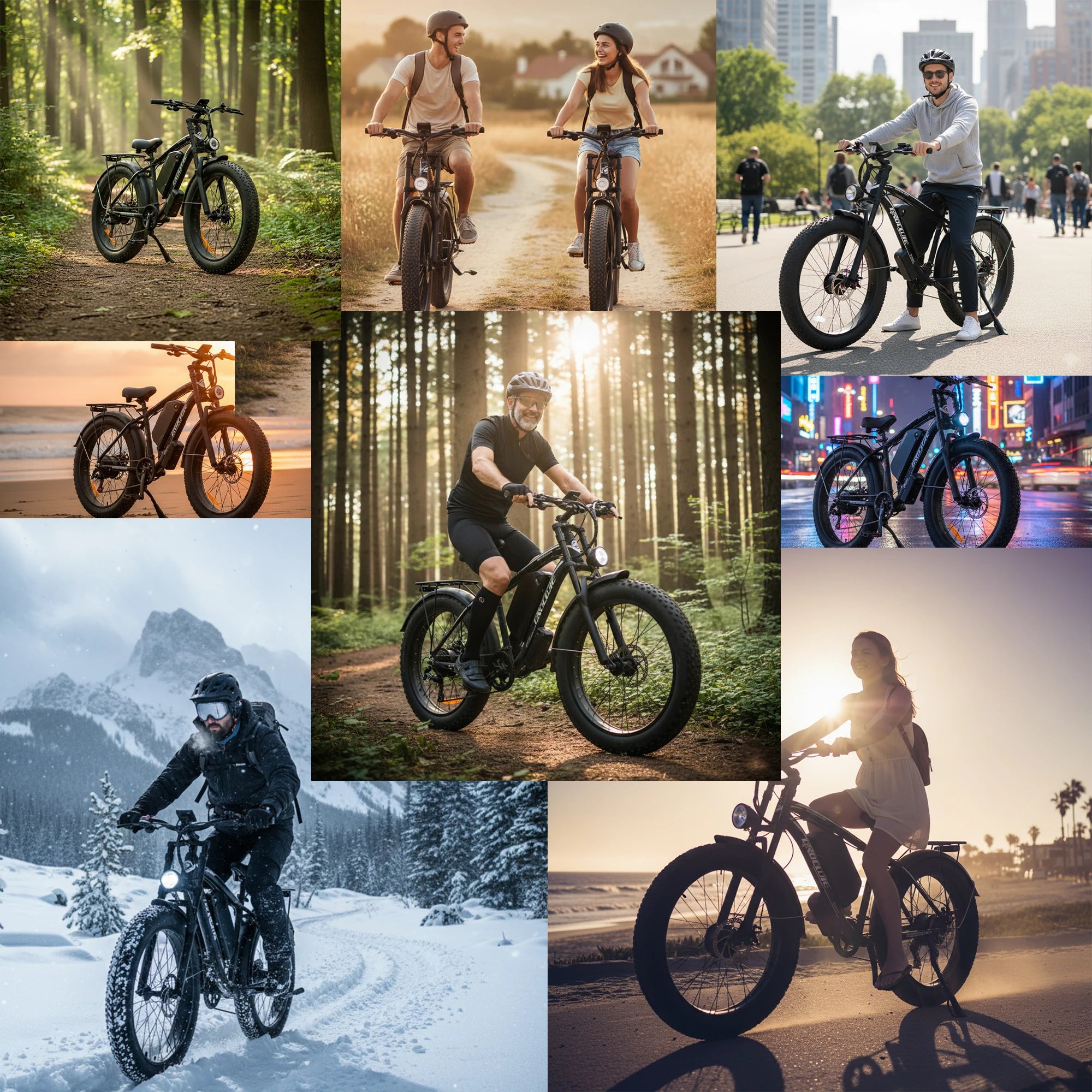 BAOLUJIE 2602 E-bike 3000W Motor 52V32AH Removable Lithium Battery Electric Bike Adult 7 Speed Electric Bicycle【1 Year Warranty】