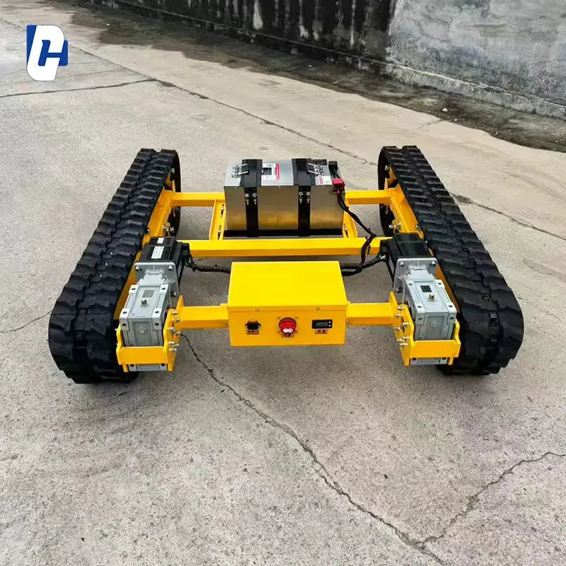 Small Track Chassis Customizable With Electric Rubber Tracks Lightweight And Flexible Offering OEM Solutions For Robots