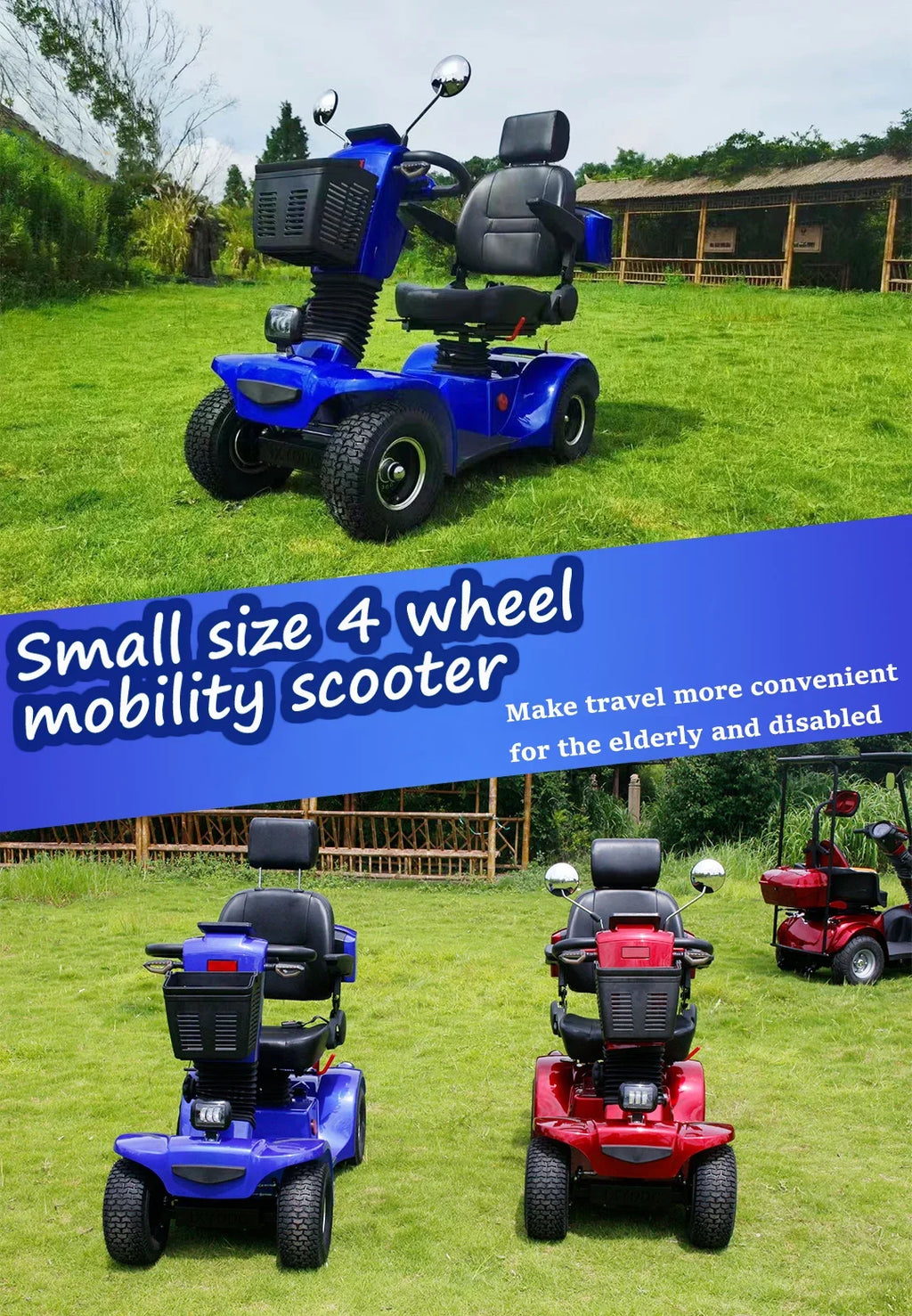 Factory Hot Selling Anlochi  Elderly Handicapped Mobility Scooter 4 Wheel 600W Electric Adults Scooters disled E-Scooter