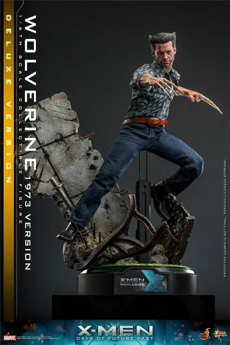 【MT】Hot Toys MMS660 Marvel  X-Men 1973 Version Wolverine Hugh Jackman Full Set Model 12In Soldier 1/6 Action Figure Movable