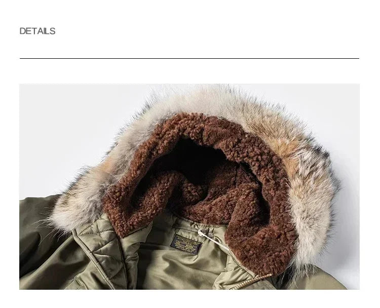 Rugged Bronso Type 2026 N-3 Snorkel Parka Real Fur Collar Heavy Duty Long Bomber Jacket N3B 2026ss design