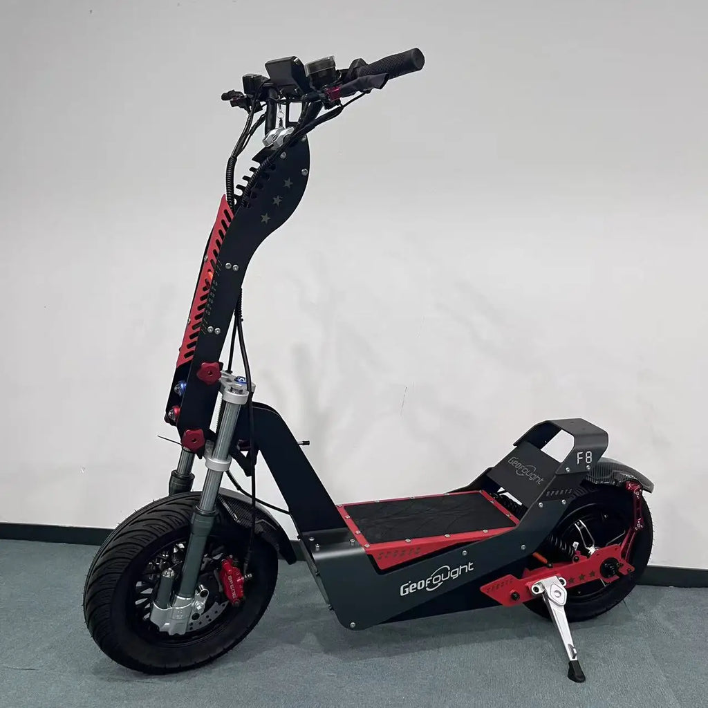 NFC Start 72V 15000W 150A 180A Fast Speed 110-140KM 70-90Mile Electric Scooter 16 Inch Fat Tire E Scooters with Steering Damper