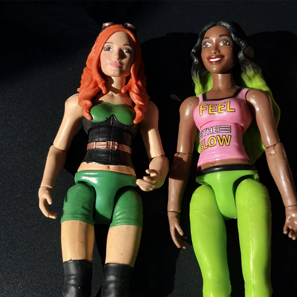 Female WWE AEW Action Figure Wrestling Championship Display Collection Figure Model With Movable Joints Toys Kids Christmas Gift