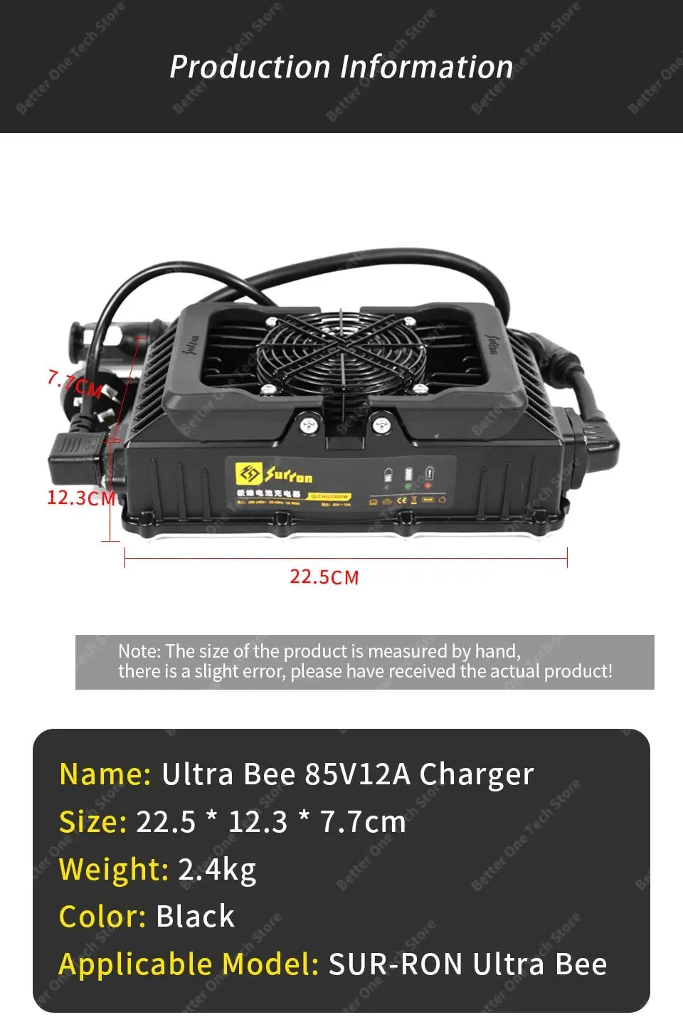 For Ultra Bee Front Position Charger Accessories for Dirtbike Motorcycles for  Ultra Bee Parts