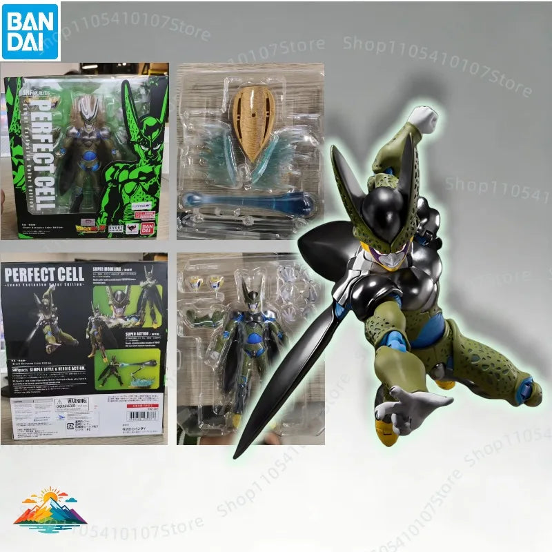 Bandai S.H.Figuarts Dragon Ball Z Perfect Cell 2018 SDCC Exclusive Action Figure, New Sealed Boxed, Collectible Garage Kit
