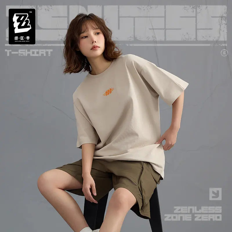 Pre-sale Official ZZZ 100% Cotton Short Sleeve T-shirt Zenless Zone Zero Casual Daily Wearing Women Men Anime Cosplay Tees