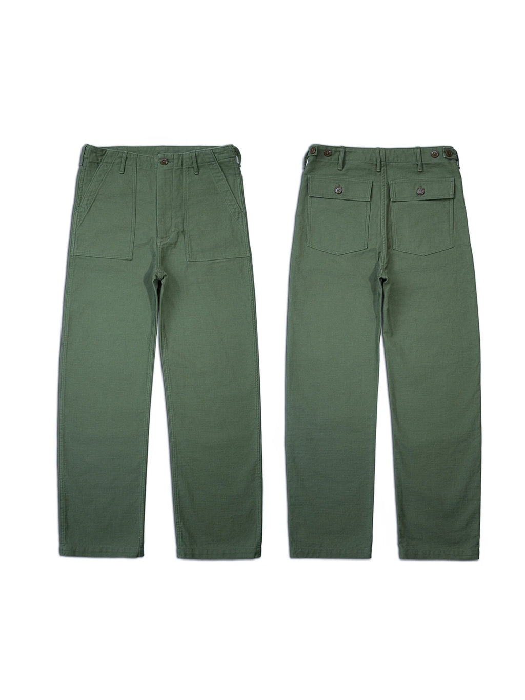 Red Tornado 15oz Heavyweight Cotton Sateen OG-107 Fatigue Pants Vintage Military Style Men's Casual Trousers